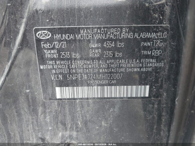 2021 HYUNDAI SONATA SEL PLUS 9
