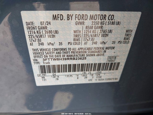 2024 FORD MAVERICK XLT 9
