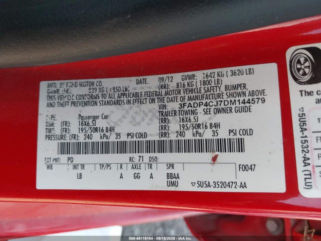 2013 FORD FIESTA TITANIUM 照片 9