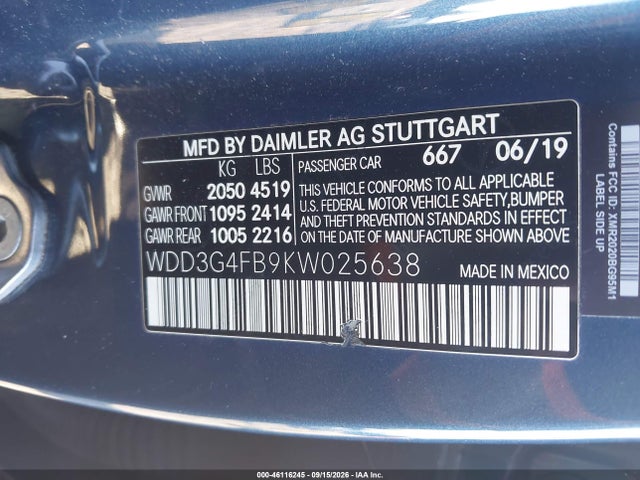 2019 MERCEDES-BENZ A 220 4MATIC 9