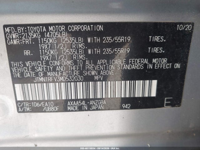 2021 TOYOTA RAV4 LIMITED 9