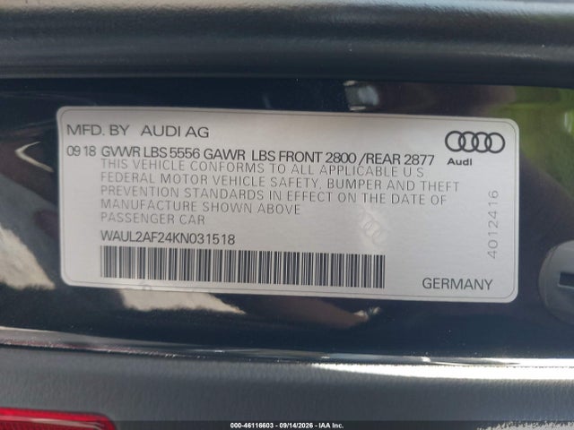 2019 AUDI A6 55 PREMIUM 9