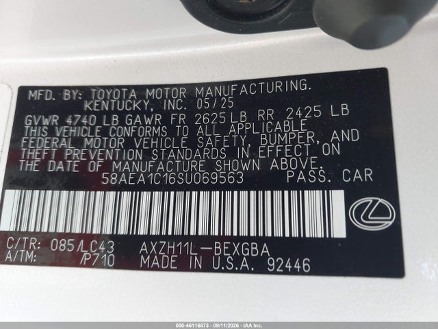 2025 LEXUS ES 300H LUXURY 9