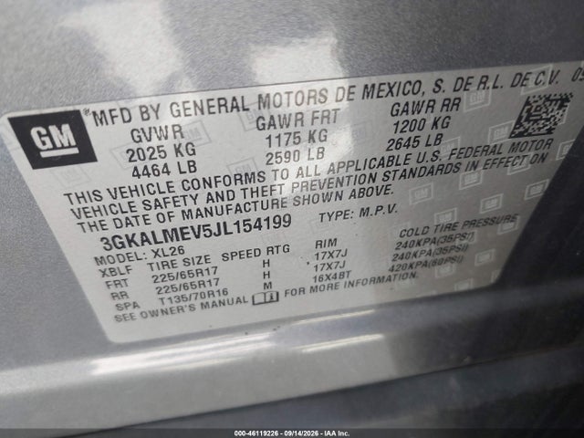 2018 GMC TERRAIN SLE 9