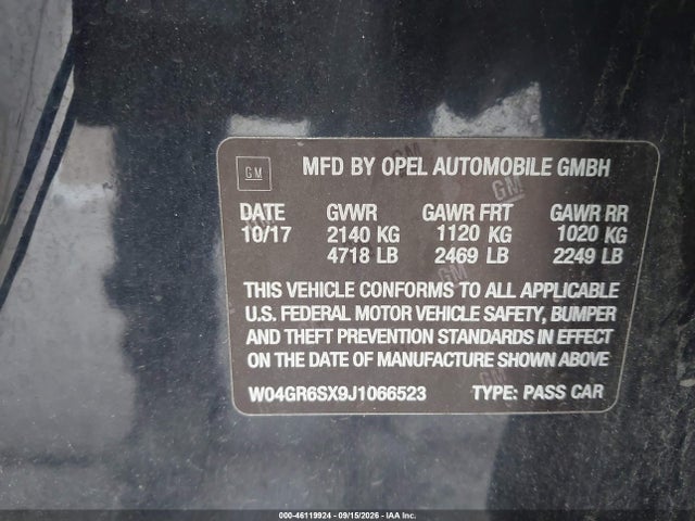 2018 BUICK REGAL SPORTBACK ESSENCE 9