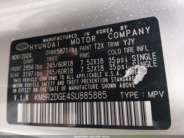 2025 HYUNDAI PALISADE SEL 9