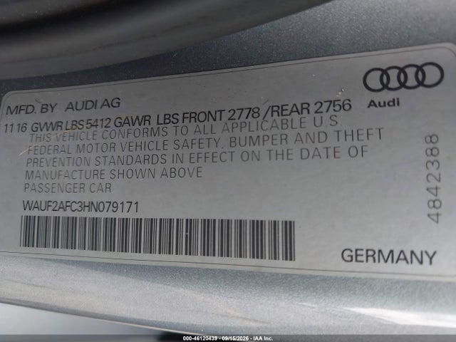 2017 AUDI A6 3.0T PREMIUM PLUS 9