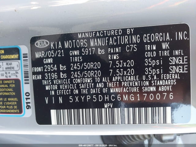 2021 KIA TELLURIDE SX 9