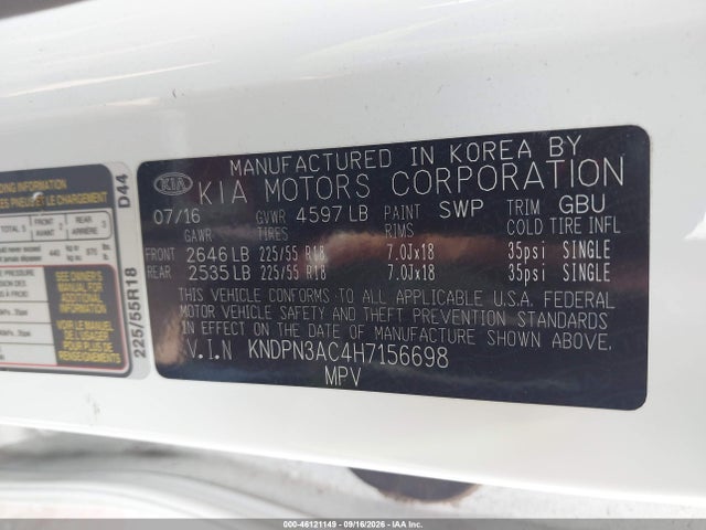 2017 KIA SPORTAGE EX 9