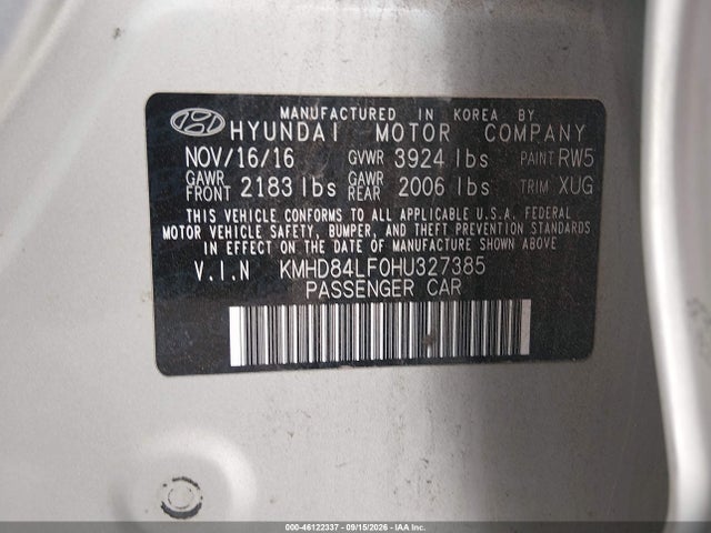 2017 HYUNDAI ELANTRA VALUE EDITION 9