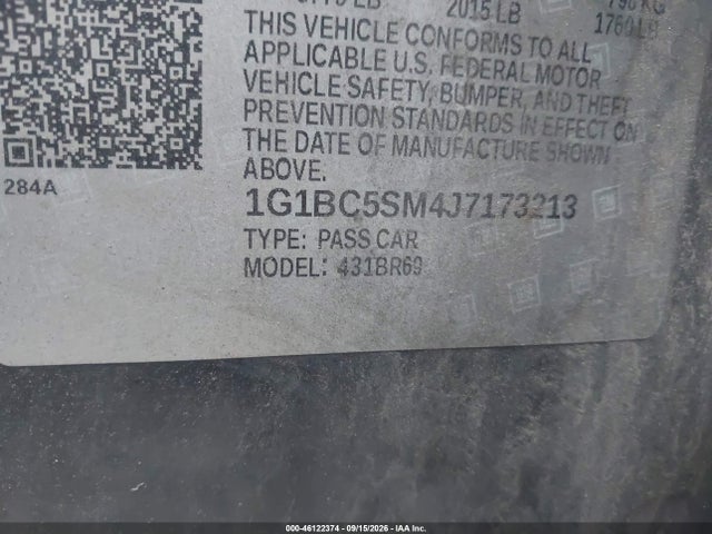2018 CHEVROLET CRUZE LS AUTO 9