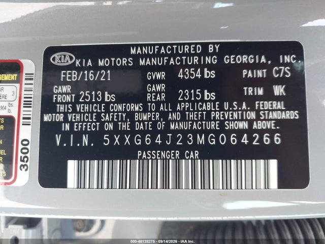 2021 KIA K5 GT-LINE 9