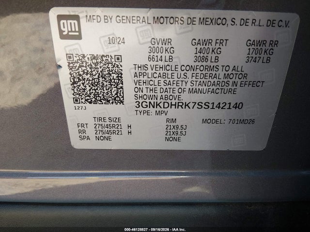 2025 CHEVROLET BLAZER EV RS RWD 9