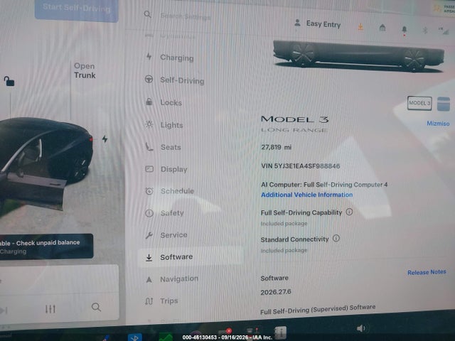 2025 Tesla MODEL 3 LONG RANGE REAR-WHEEL DRIVE/STANDARD REAR- 照片 7