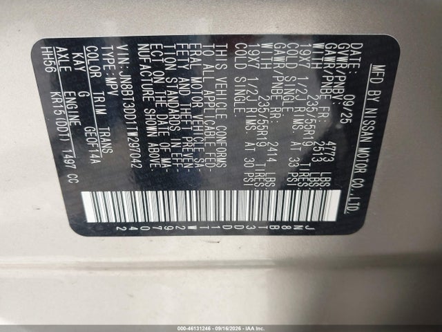 2026 NISSAN ROGUE PLATINUM 9