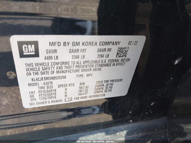2022 BUICK ENCORE AWD PREFERRED 9