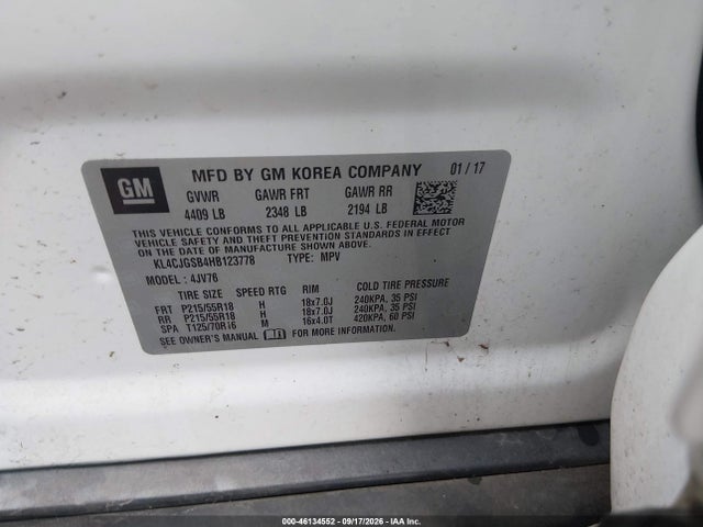 2017 BUICK ENCORE ESSENCE 9