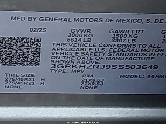2025 HONDA PROLOGUE ELITE 9