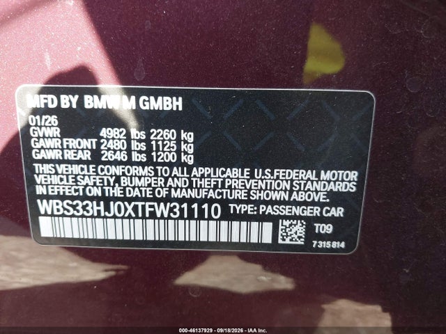 2026 BMW M3 COMPETITION XDRIVE 9