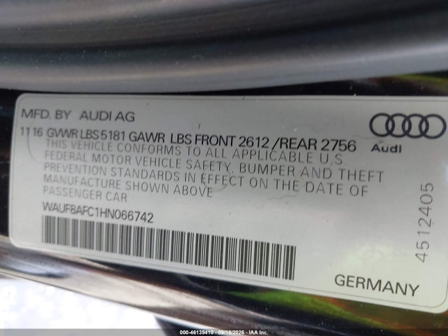 2017 AUDI A6 2.0T PREMIUM 9