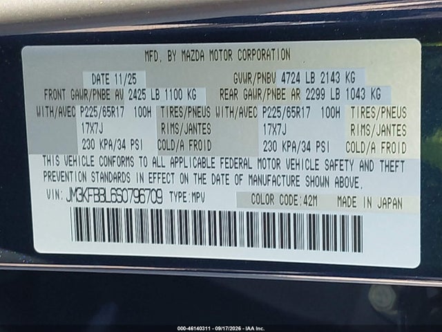 2025 MAZDA CX-5 2.5 S SELECT 9