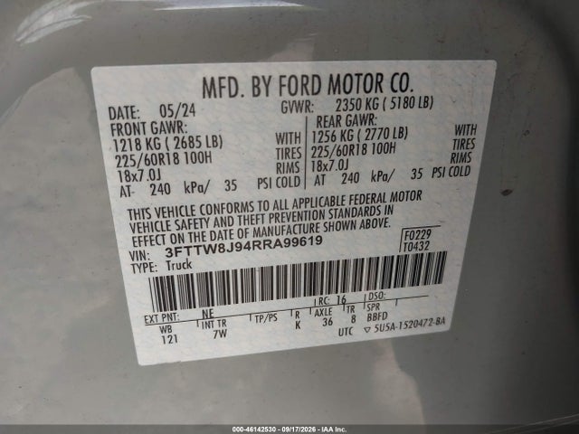 2024 FORD MAVERICK XLT 9