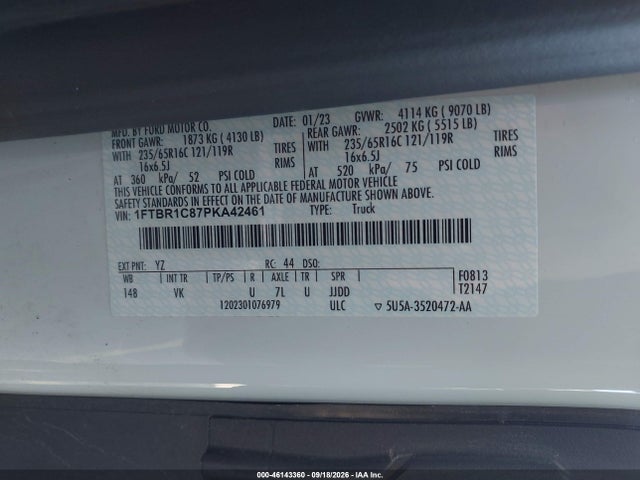 2023 FORD TRANSIT-250 9