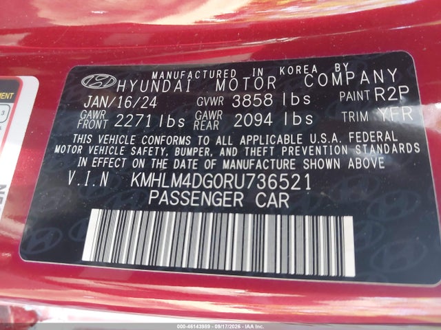 2024 HYUNDAI ELANTRA SEL 9