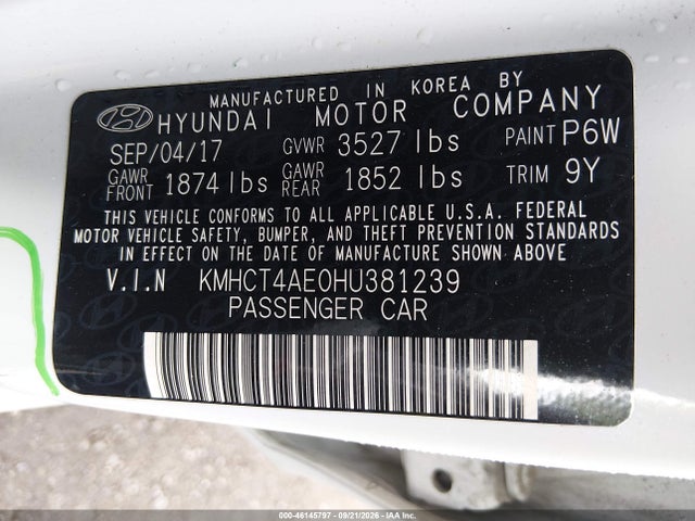 2017 HYUNDAI ACCENT SE 9