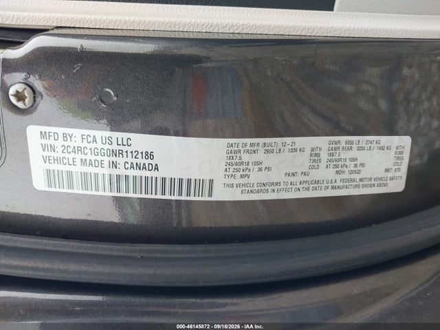2022 CHRYSLER PACIFICA LIMITED 9