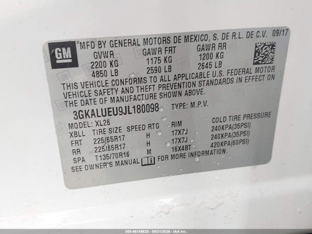2018 GMC TERRAIN SLE DIESEL 9