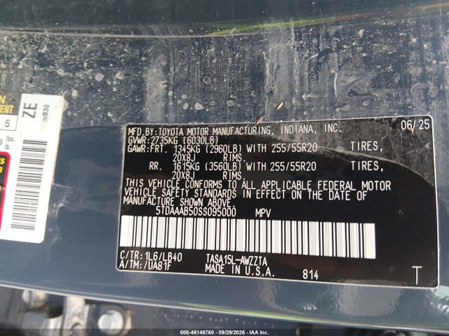 2025 TOYOTA GRAND HIGHLANDER PLATINUM 9