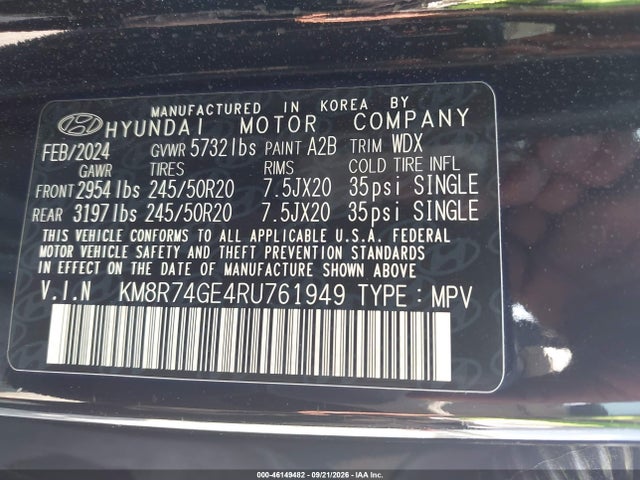 2024 HYUNDAI PALISADE CALLIGRAPHY 9