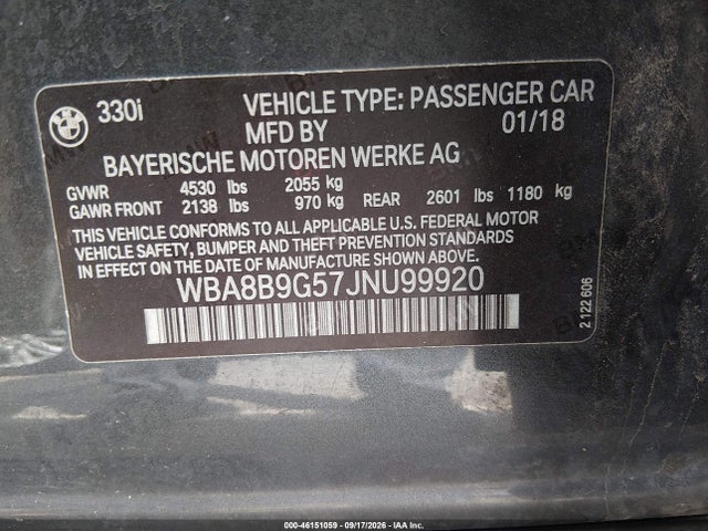 2018 BMW 330I 照片 9