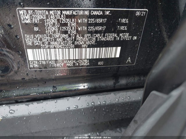 2021 TOYOTA RAV4 XLE 9