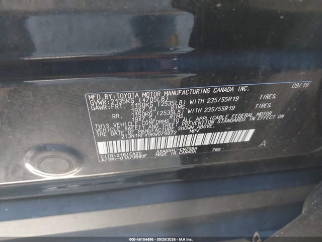 2019 TOYOTA RAV4 LIMITED 9