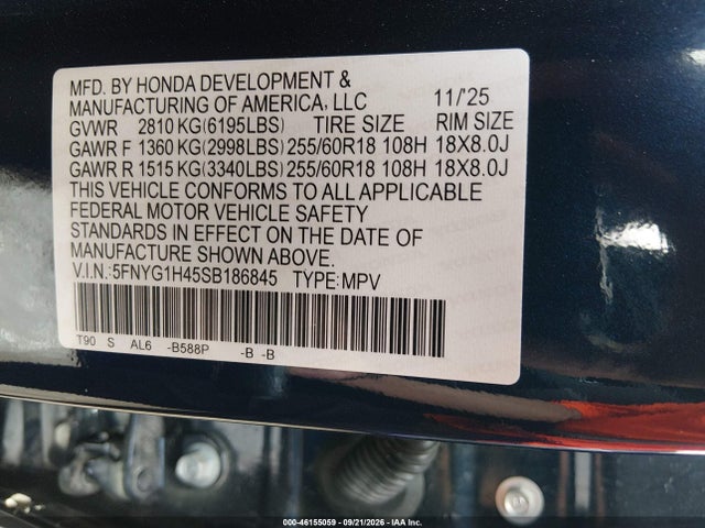 2025 HONDA PILOT EX-L 9