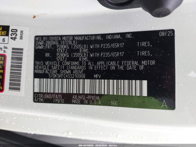 2025 TOYOTA SIENNA LE 9