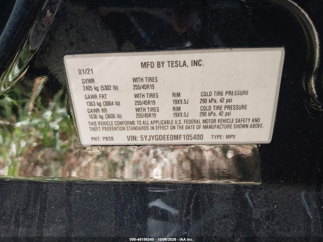 2021 TESLA MODEL Y LONG RANGE 9