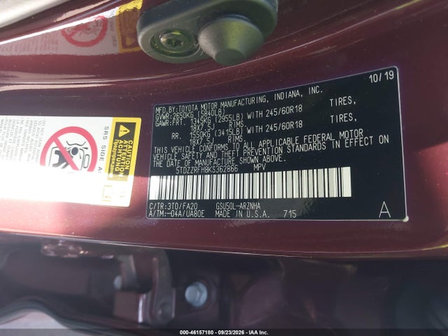 2019 TOYOTA HIGHLANDER LE PLUS 9