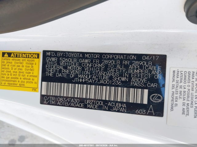 2018 LEXUS LC 500 9