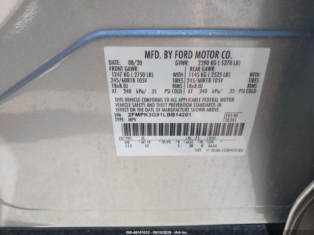 2020 FORD EDGE SE 9