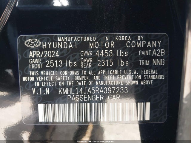 2024 HYUNDAI SONATA SEL 9