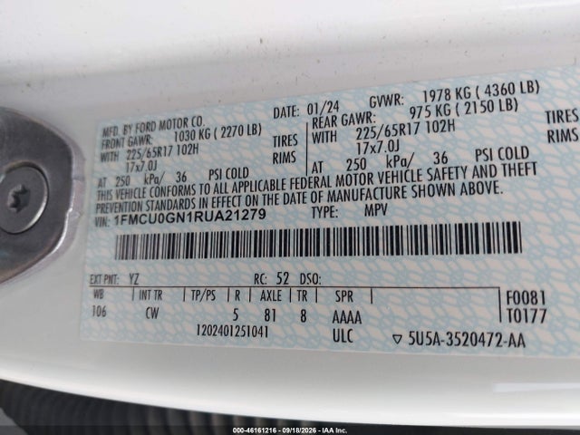 2024 FORD ESCAPE ACTIVE 9