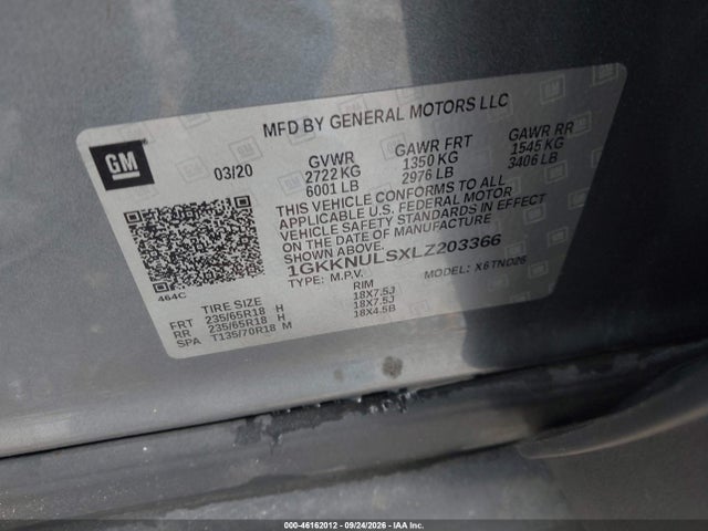 2020 GMC ACADIA AWD SLT 9