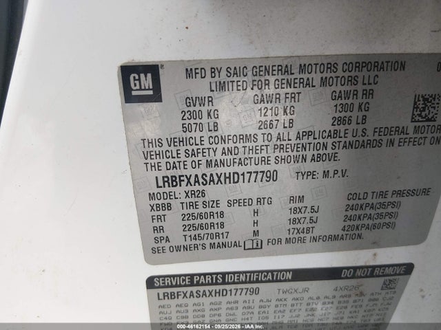 2017 BUICK ENVISION PREFERRED 9
