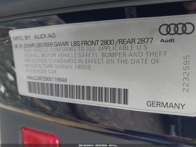 2019 AUDI A6 55 PREMIUM 9