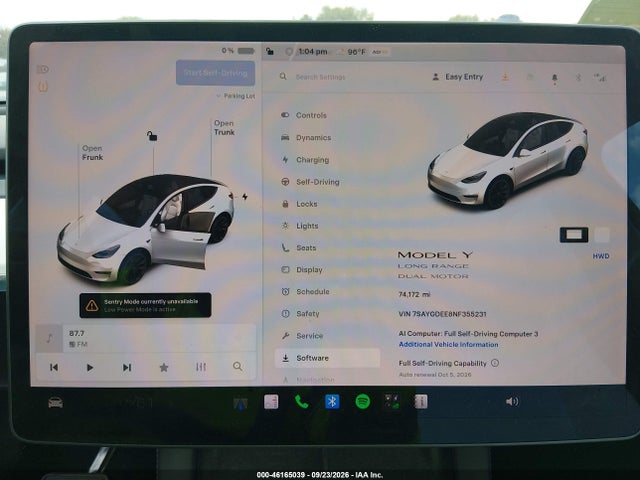 2022 TESLA MODEL Y LONG RANGE 7