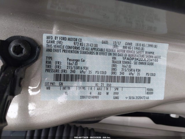 2018 FORD FOCUS SE 9