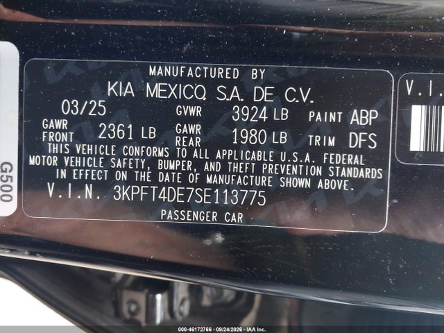 2025 KIA K4 LXS 9